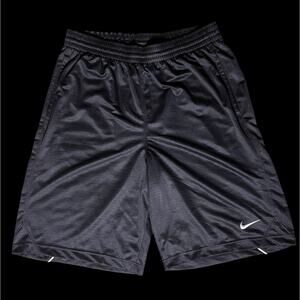 Nike Black Athletic Gym Basketball Shorts Men's Size Large Classic Logo